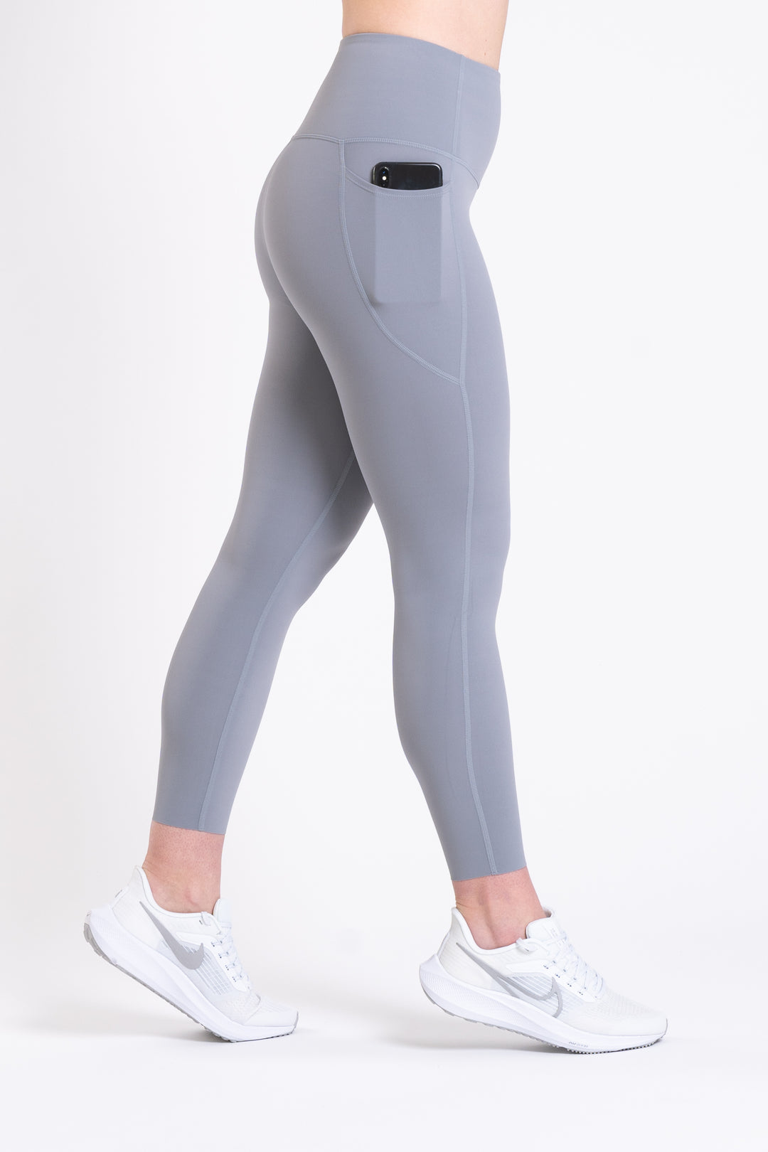 Grey leggings with pockets hotsell